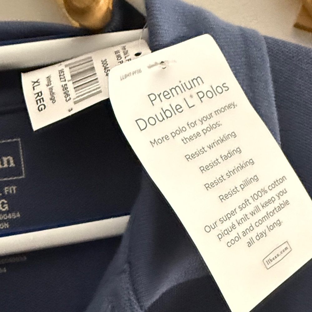 L.L. Bean Men's Classic Blue Polo - Picture 4 of 5